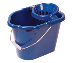 Mop Bucket Set 12L Wringer Cotton Head Handle Industrial Caution Floor  Cleaning